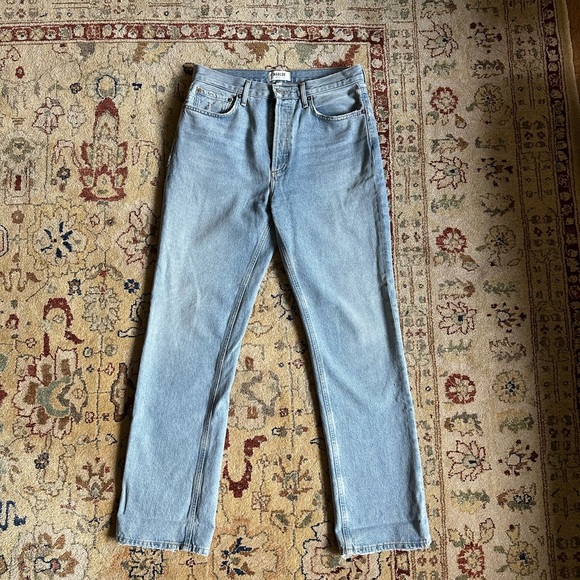 AGOLDE Lana Mid Rise Straight Jeans - Picture 10 of 11